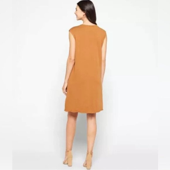 NWOT EILEEN FISHER ORGANIC‎ COTTON Crew Nk Tank Jersey Dress Peru Made Size 3X - Picture 4 of 13
